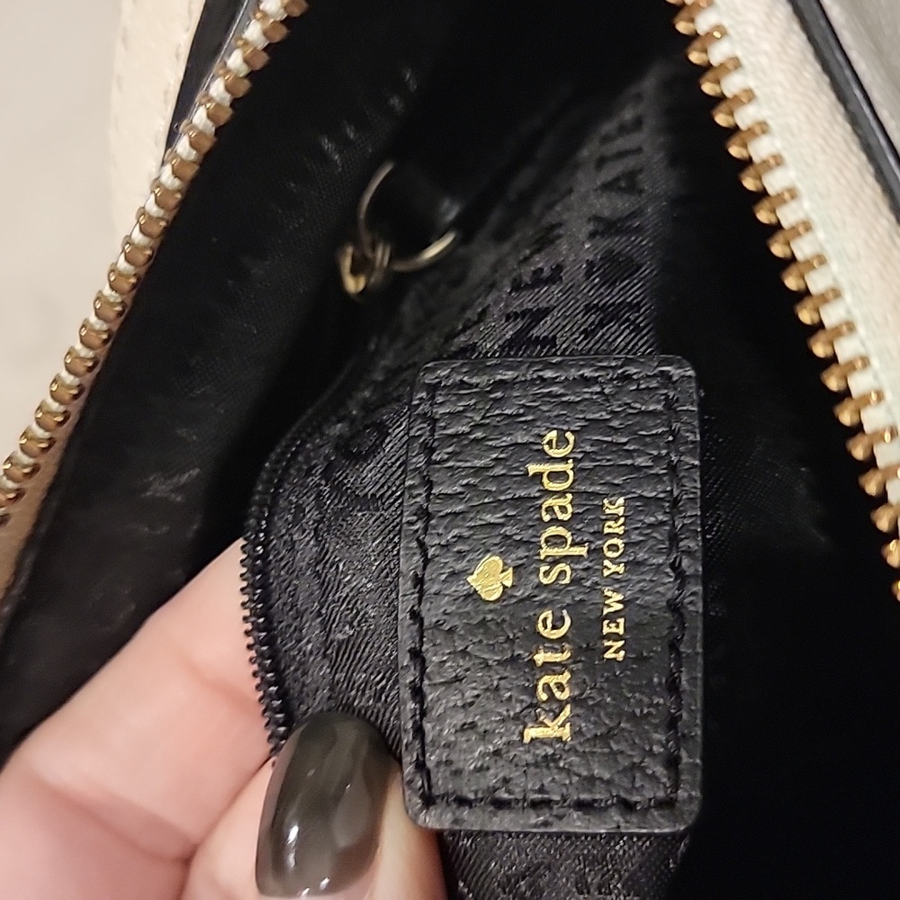 Kate Spade Grove Street Rima Crossbody Two-Tone Black and Cream Bag - Picture 12 of 15